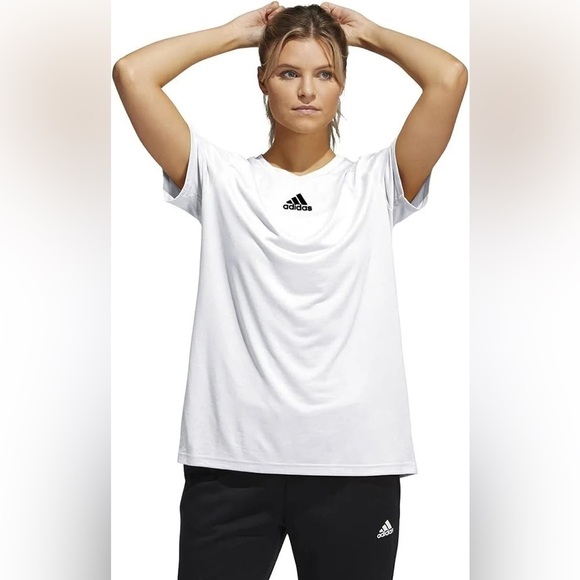 Adidas | NWT | Women’s Creator Tee | Sz S | White | T-shirt | Sport | Climalite - Picture 4 of 10